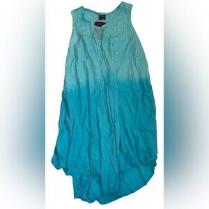 FLOWY OMBRÉ SUMMER DRESS ONE SIZE RAYON